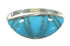 Southwest Sterling Silver Turquoise Inlay Ring Size 8-1/4 YX70658