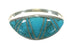 Sterling Silver And Turquoise Inlay Southwestern Ring Size 5 YX70669