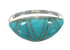 Turquoise Inlay And Silver Southwestern Ring Size 6-1/4 YX70680
