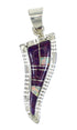 Sterling Silver Opal And Magenta Turquoise Jewelry Pendant MX62493