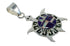 Southwest Turtle Silver Magenta Turquoise Opal Inlay Pendant MX62532