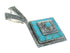 Southwest Turquoise And Sterling Silver Pendant WX63499