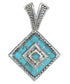 Southwestern Turquoise And Sterling Silver Pendant WX63501