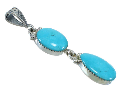Turquoise Authentic Sterling Silver Southwest Pendant MX63035