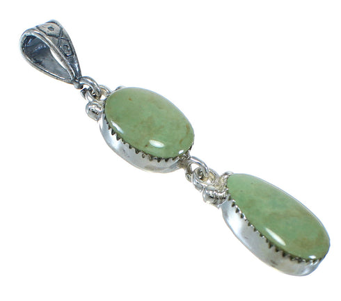 Southwest Authentic Sterling Silver Turquoise Pendant MX63042