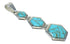 Southwest Genuine Sterling Silver Turquoise Pendant MX63074