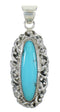 Turquoise Southwest Sterling Silver Pendant MX63130
