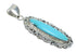 Turquoise Southwest Sterling Silver Pendant MX63130