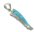 Southwest Sterling Silver Turquoise Inlay Pendant MX63132