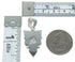 Turquoise Inlay Southwest Silver Pendant MX63141
