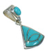 Sterling Silver Southwest Turquoise Pendant MX63173