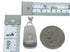 Multicolor Native American Pueblo Design Silver Southwest Pendant MX64325