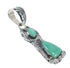 Silver Southwest Turquoise Flower Pendant MX62696