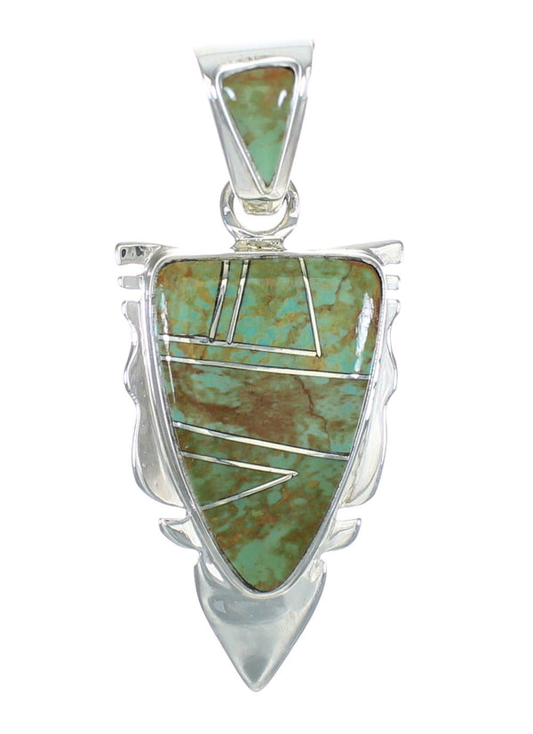 Turquoise Authentic Sterling Silver Jewelry Pendant MX62729