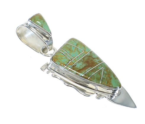 Turquoise Authentic Sterling Silver Jewelry Pendant MX62729