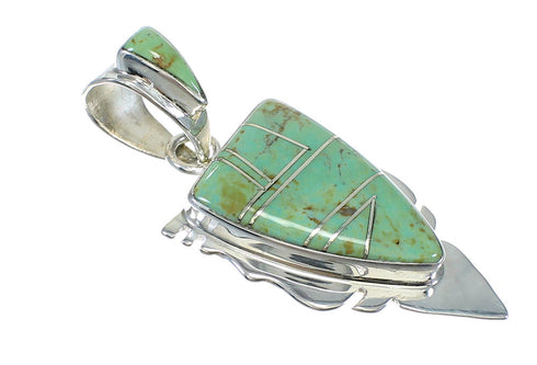 Genuine Sterling Silver Turquoise Jewelry Pendant MX62731