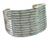 Genuine Sterling Silver And Opal Zuni Cuff Bracelet VX64665