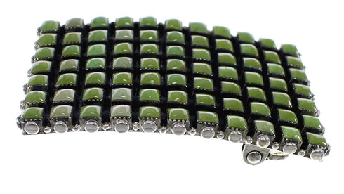 Silver Southwest Turquoise Belt Buckle AX78246