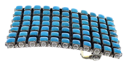 Silver Turquoise Southwestern Belt Buckle AX78249