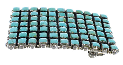 Sterling Silver Turquoise Southwestern Belt Buckle AX78250