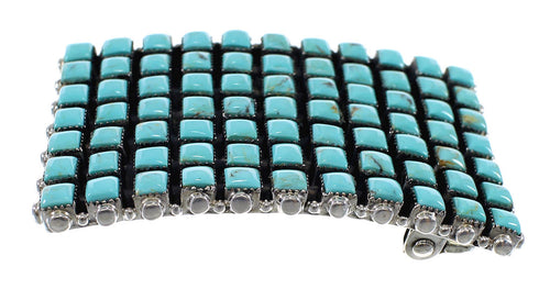 Genuine Sterling Silver Turquoise Belt Buckle AX78255