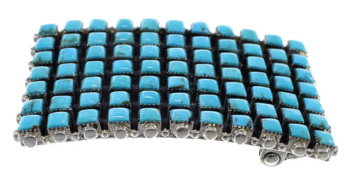 Turquoise Genuine Sterling Silver Belt Buckle AX78256