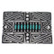 Silver Turquoise Needlepoint Belt Buckle AX78266