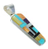 Southwest Silver Multicolor Pendant MX65399
