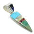 Sterling Silver Turquoise Multicolor Southwest Pendant MX65555