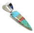 Multicolor Inlay Genuine Sterling Silver Pendant MX65557