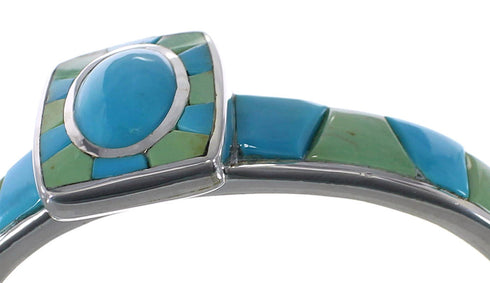 Genuine Sterling Silver Turquoise Southwest Bracelet VX63144