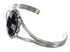 Southwest Sterling Silver Black Jade And Mother Of Pearl Bracelet VX64069
