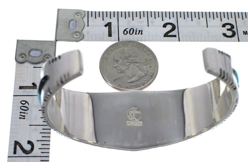 Multicolor Southwest Sterling Silver Substantial Bracelet VX63236