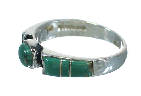 Sterling Silver And Turquoise Ring Size 5-1/4 VX64049