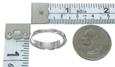 Authentic Sterling Silver And Turquoise Southwest Ring Size 6 VX64082