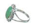 Turquoise And Silver Southwest Ring Size 8-3/4 VX64136