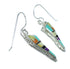 Southwest Multicolor Sterling Silver Hook Dangle Earrings WX78625