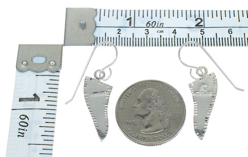 Southwest Multicolor Sterling Silver Hook Dangle Earrings WX78625