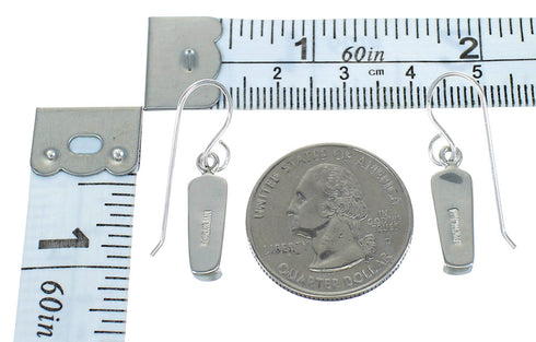 Southwestern Multicolor Sterling Silver Hook Dangle Earrings WX78637