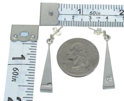 Southwestern Multicolor Genuine Sterling Silver Post Dangle Earrings WX78764