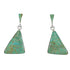 Genuine Sterling Silver Turquoise Inlay Southwest Post Dangle Earrings QX78729