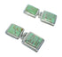 Turquoise Inlay Southwestern Authentic Sterling Silver Post Dangle Earrings QX78831