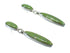 Southwest Genuine Sterling Silver Turquoise Inlay Post Dangle Earrings QX78874
