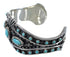 Southwest Genuine Sterling Silver Turquoise Cuff Bracelet VX63748