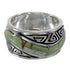 Water Wave Sterling Silver Southwest Turquoise Opal Ring Size 4-1/2 QX82345
