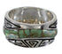 Water Wave Authentic Sterling Silver Southwest Turquoise Opal Ring Size 5-3/4 QX82349