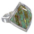 Silver Southwest Turquoise Opal Ring Size 7 QX82438