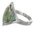 Silver Southwest Turquoise Opal Ring Size 7 QX82438