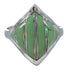 Genuine Sterling Silver Southwestern Turquoise Opal Ring Size 5 QX82462