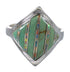 Southwest Genuine Sterling Silver Turquoise Opal Ring Size 5-3/4 QX82531